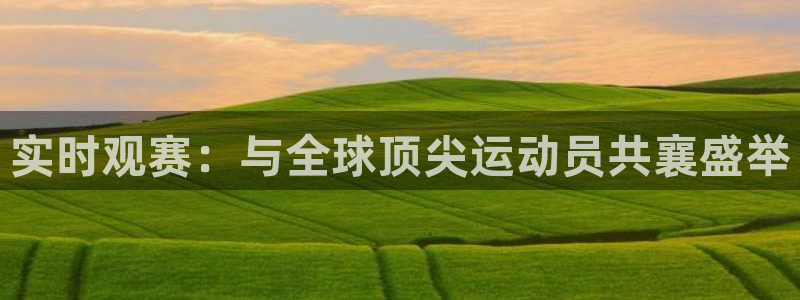实时观赛：与全球顶尖运动员共襄盛举