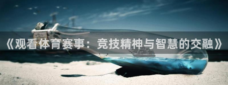 《观看体育赛事：竞技精神与智慧的交融》
