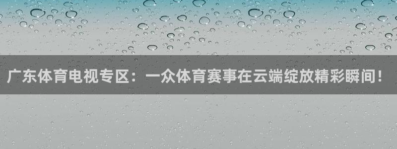 广东体育电视专区：一众体育赛事在云端绽放精彩瞬间！