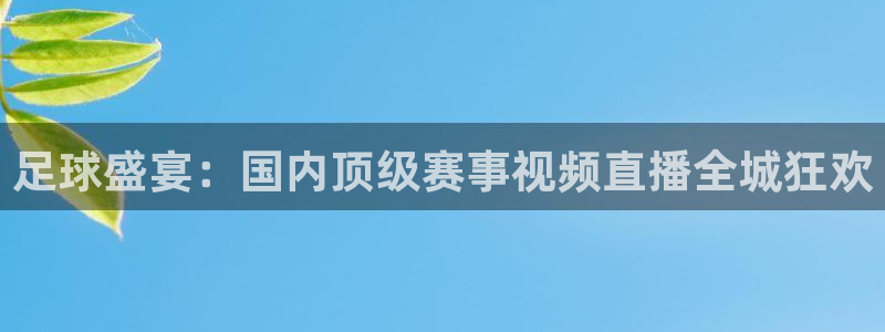 足球盛宴：国内顶级赛事视频直播全城狂欢