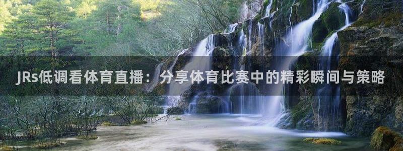 JRs低调看体育直播：分享体育比赛中的精彩瞬间与策略
