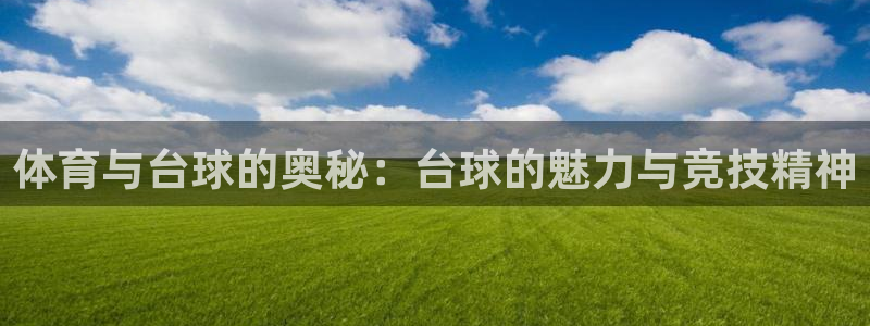 体育与台球的奥秘：台球的魅力与竞技精神
