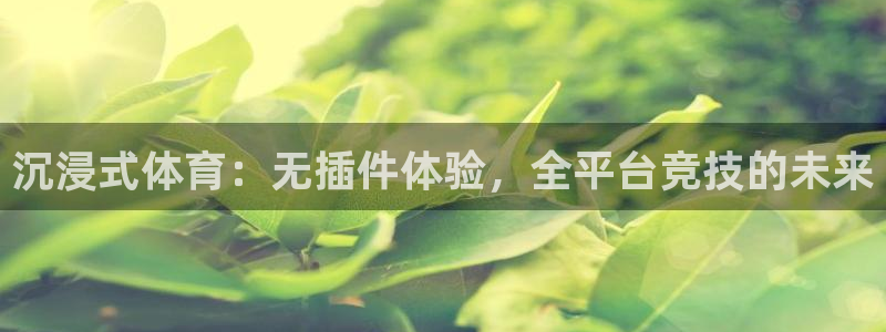 沉浸式体育：无插件体验，全平台竞技的未来