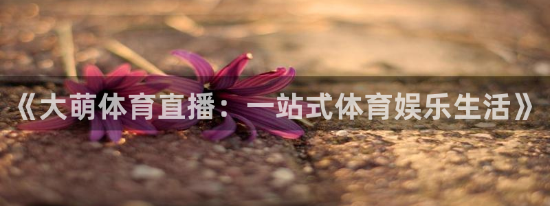 《大萌体育直播：一站式体育娱乐生活》